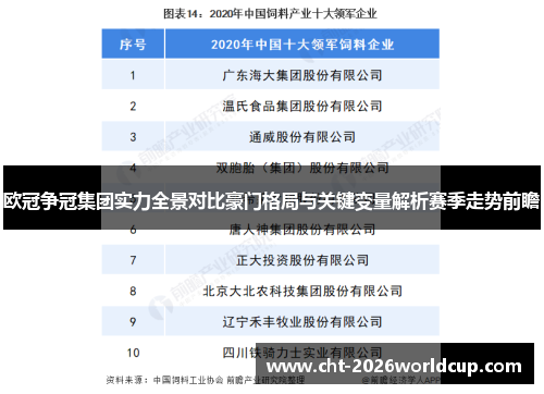 欧冠争冠集团实力全景对比豪门格局与关键变量解析赛季走势前瞻